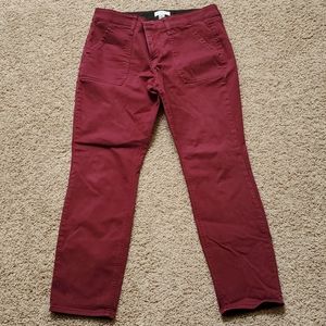 Liz Claiborne Burgundy khakis